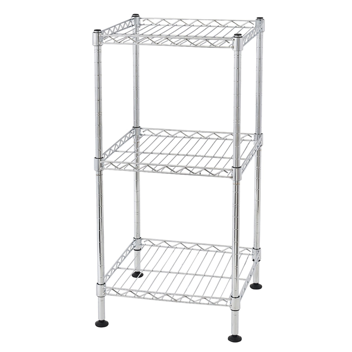 3-Tier Wire Shelving Rack Metal Storage Shelf – image 2