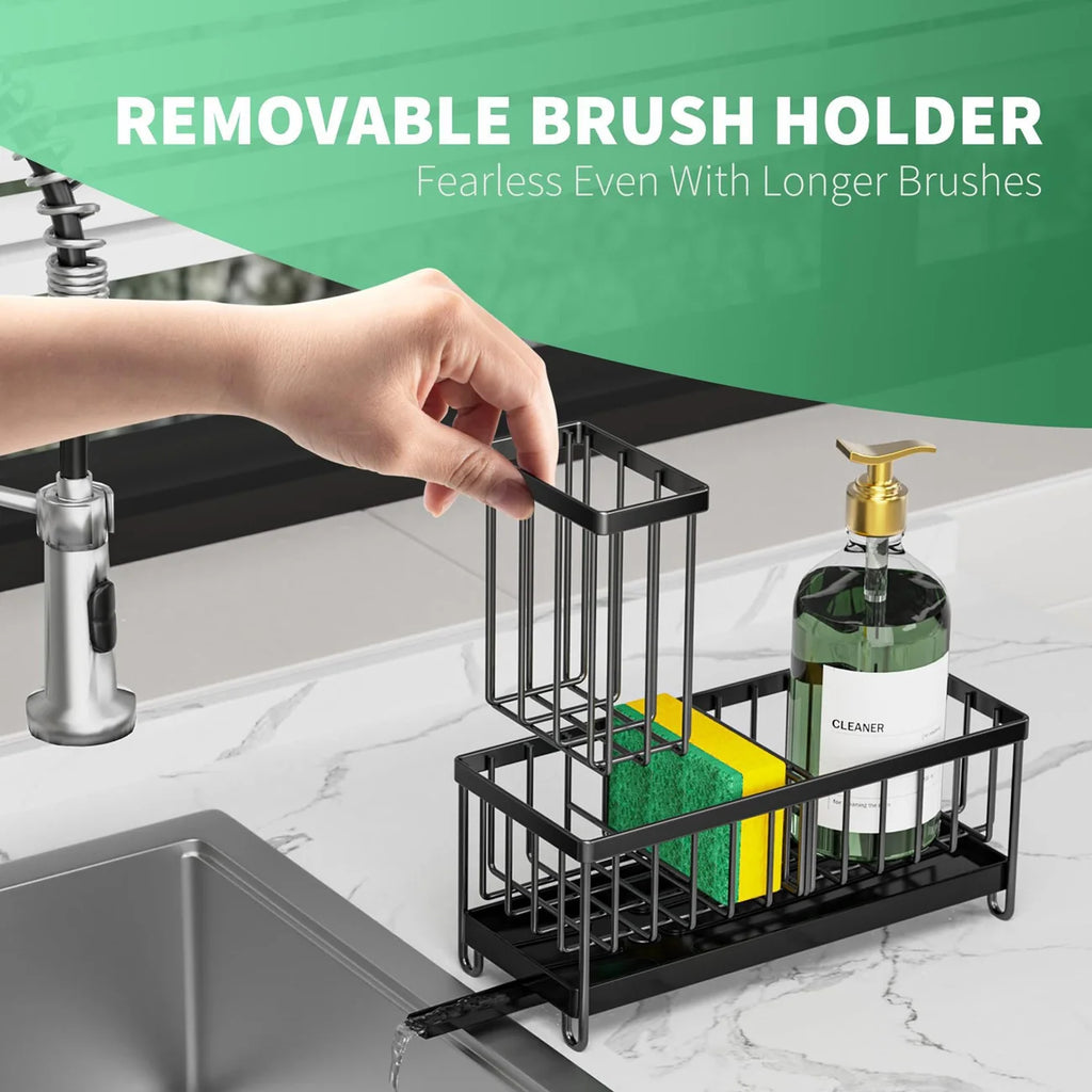 Kitchen Sink Sponge & Soap Drain Rack – image 6