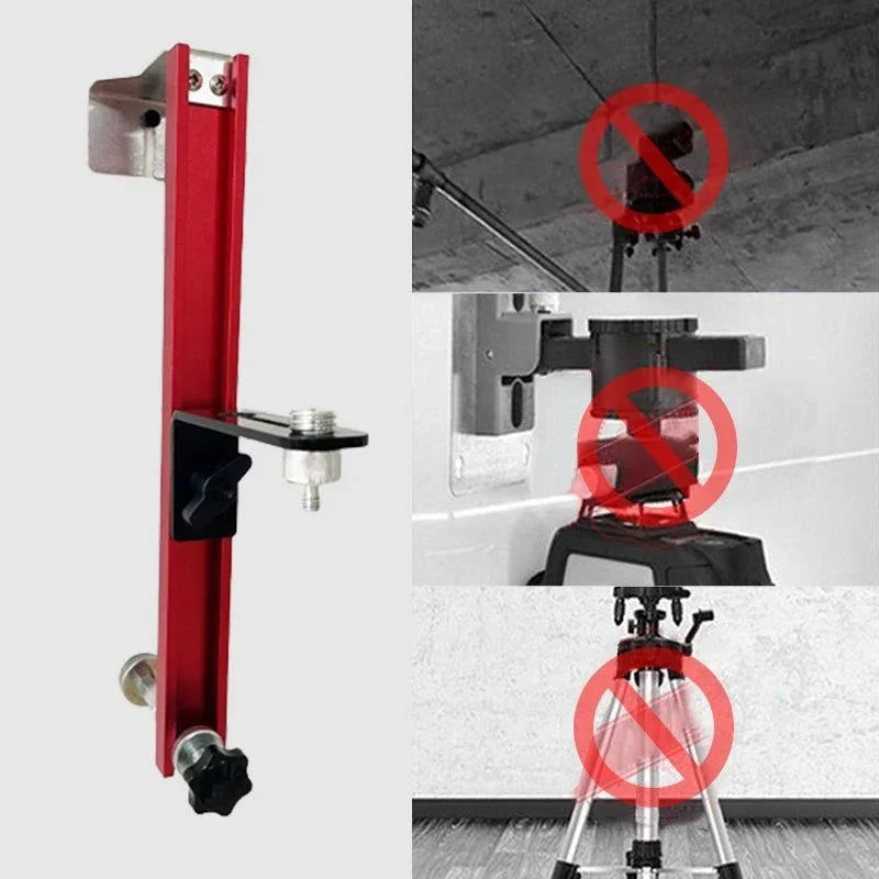 Laser Level Wall Mount Bracket – Adjustable Aluminum Holder – image 3