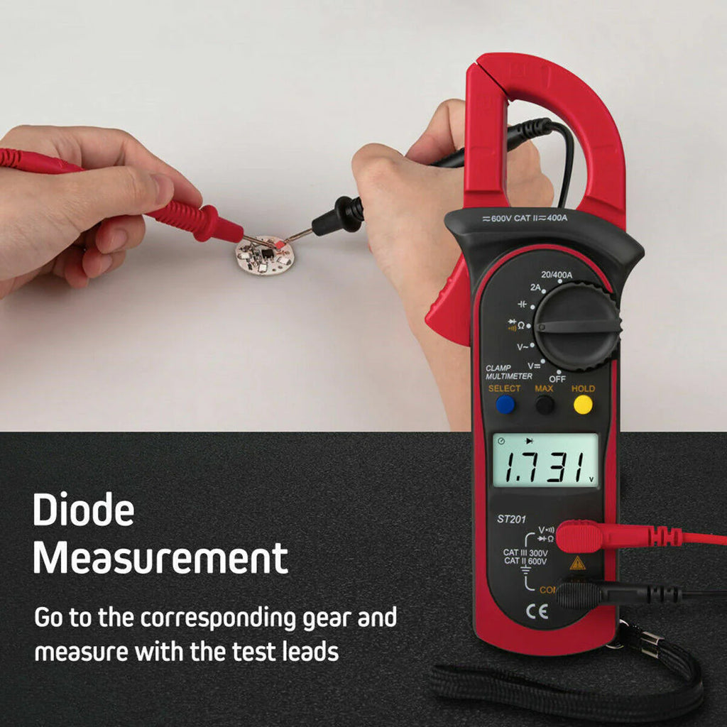 Digital Clamp Meter Multimeter, Auto Range AC/DC Electrical Tester