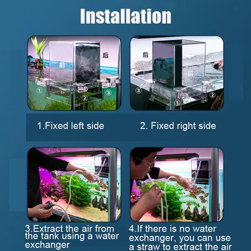 Negative Pressure Acrylic Fish Tank Topper for Aquariums – image 5