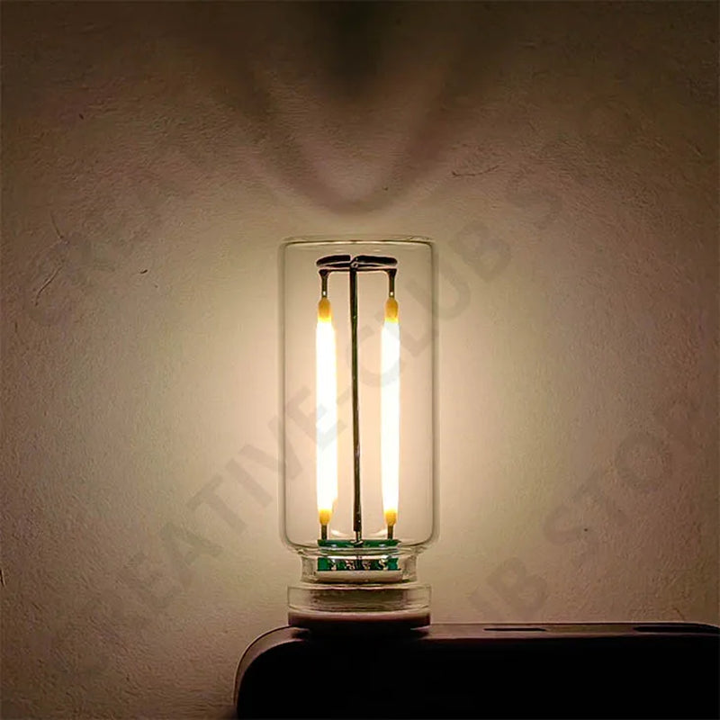 Retro Edison Bulb Night Light – USB Touch Dimming Lamp – image 12