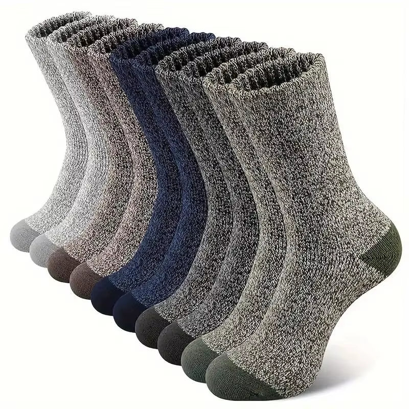 Thick Thermal Work Socks for Men, 5 Pairs, Winter Boot Socks – image 1