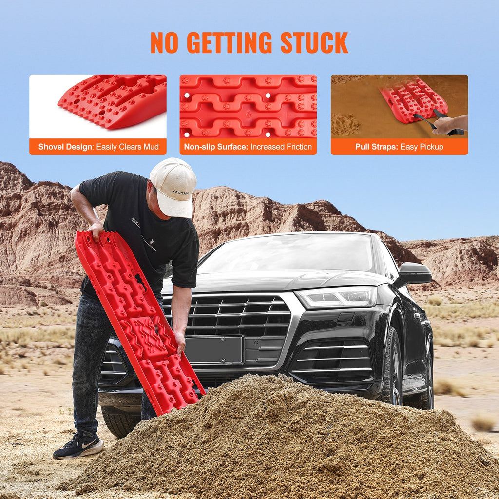 Traction Boards 2-Pack, Recovery Mats for Mud, Snow and Sand – image 5