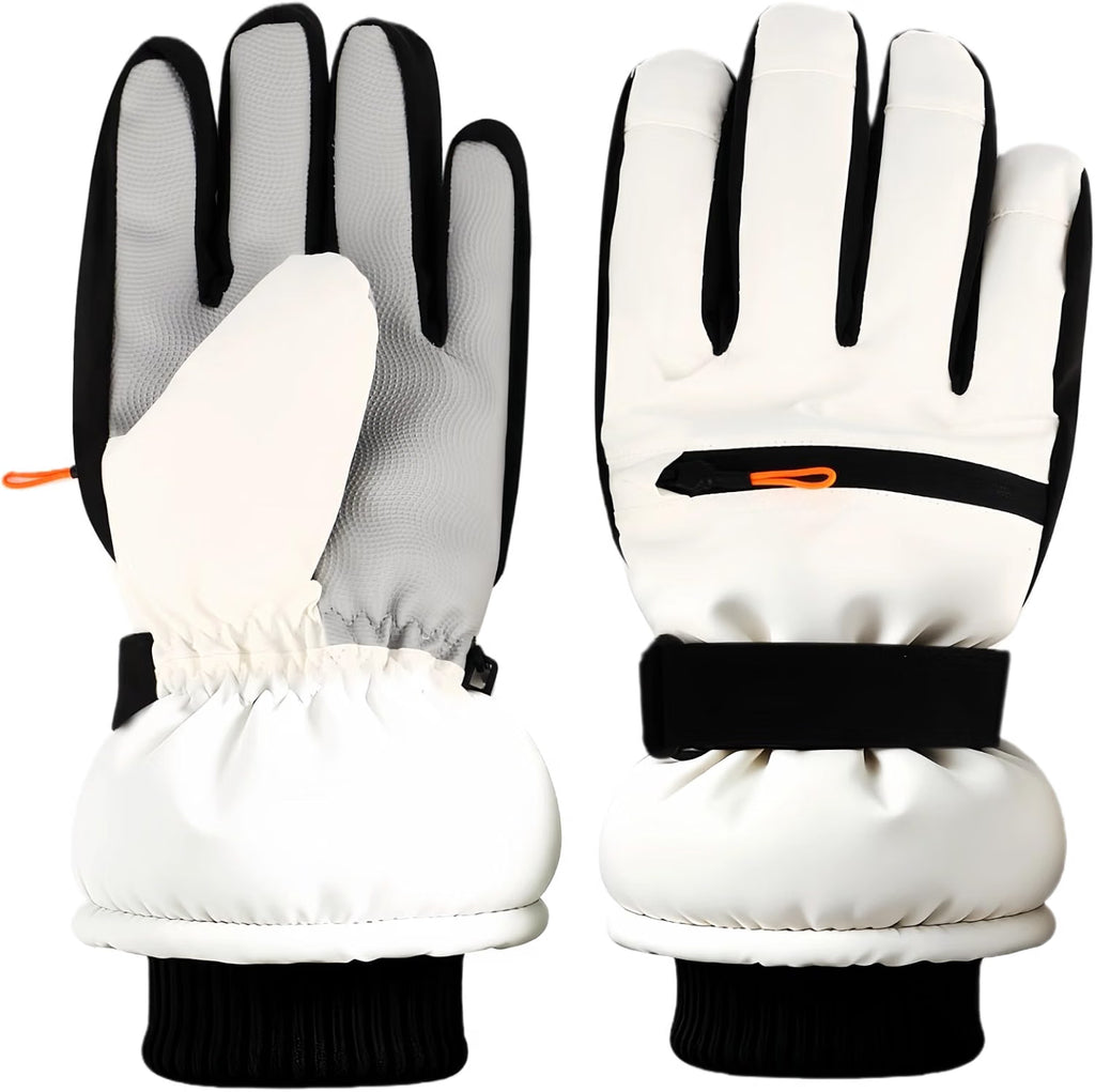 Winter Ski Gloves – Waterproof Touchscreen Fleece-Lined Gloves
