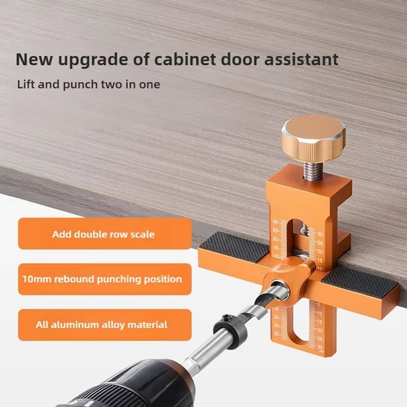 Cabinet Door Installation Jig – 2-In-1 Door Panel Positioning Tool