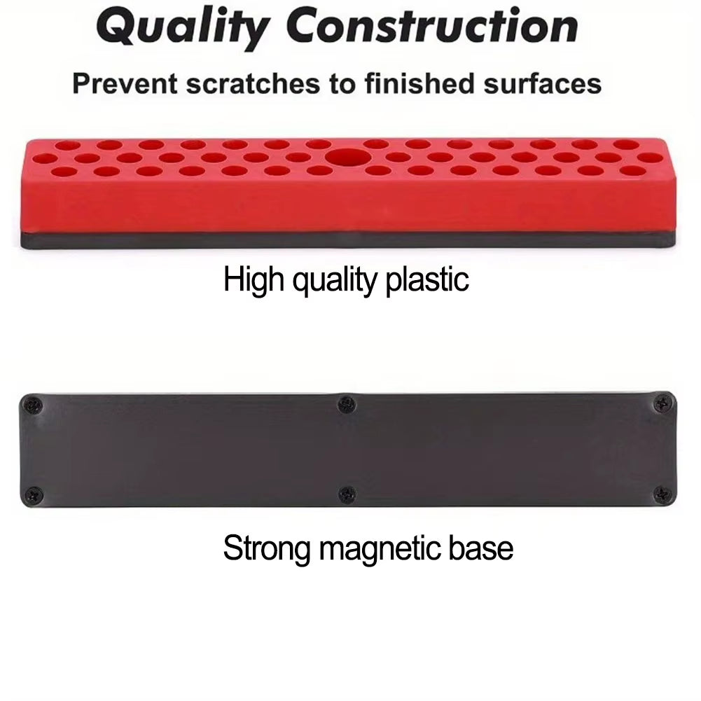 Magnetic Bit Organizer – 43-Hole 1/4 in Hex Bit Holder – image 5