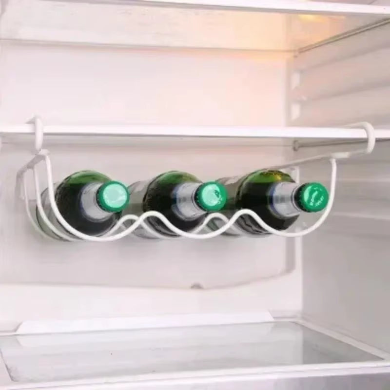 Fridge Bottle Rack – Rolling Can and Bottle Holder Shelf – image 2