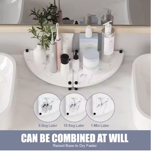 Quick-Dry Diatomaceous Stone Sink Caddy Tray – image 3