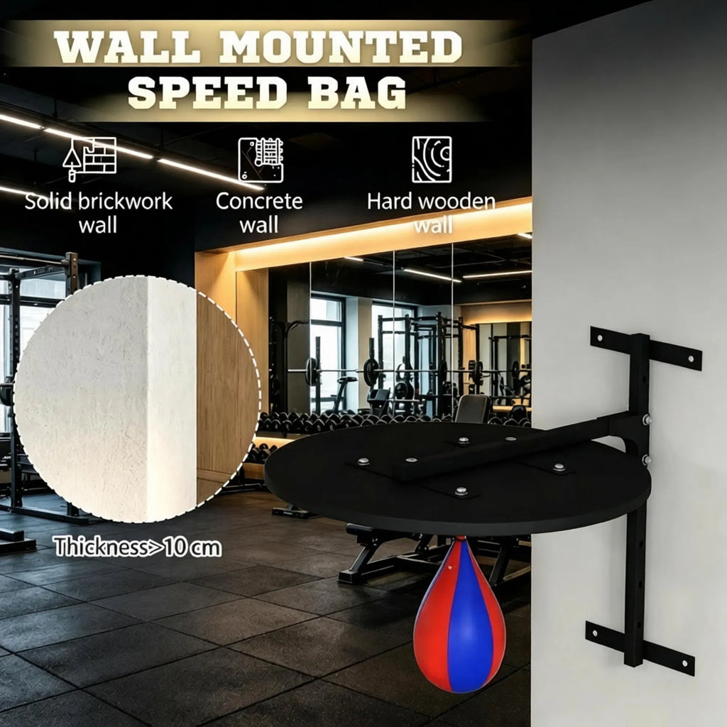 Wall Mounted Speed Bag Platform, Height Adjustable with Swivel Bag – image 6