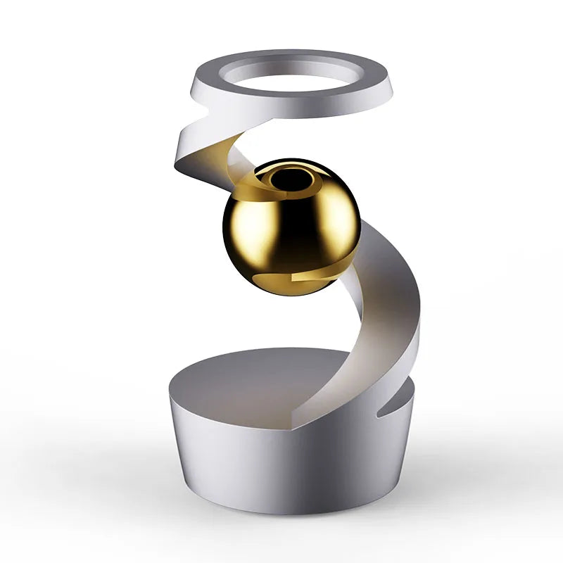 Gravity Defying Floating Gyroscope - Metal Kinetic Desk Toy for Adults – image 7