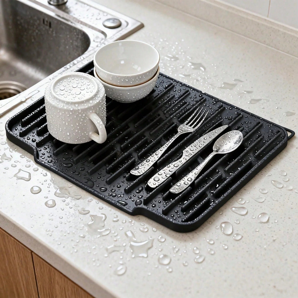 Silicone Dish Drying Mat, Large Non-Slip Heat-Resistant Sink Mat