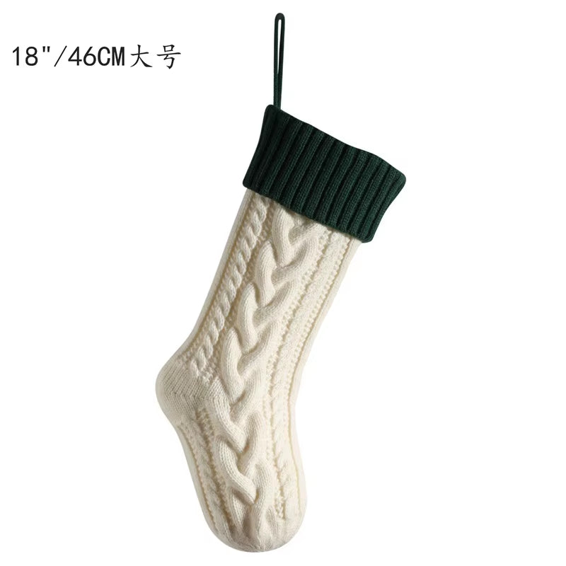 Knitted Christmas Stocking - Large 18 Inch Hanging Stocking – image 8