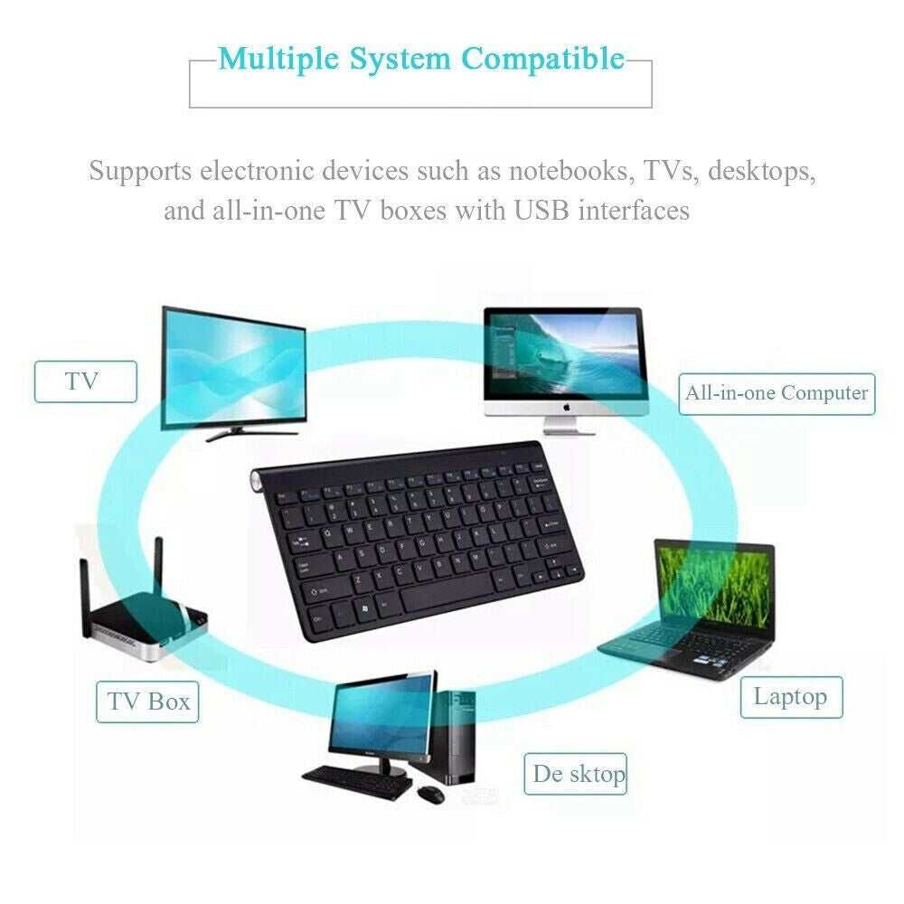 Mini Wireless Keyboard and Mouse Set, 2.4G, 78 Keys, Gold – image 5