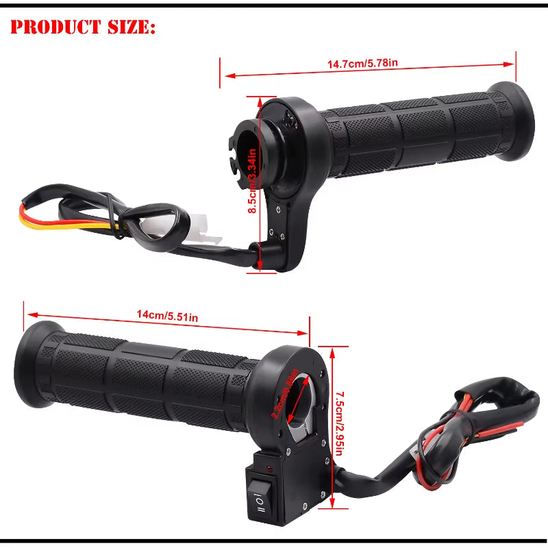 12V Heated Motorcycle Grips 22mm 3-Level Warmers – image 5