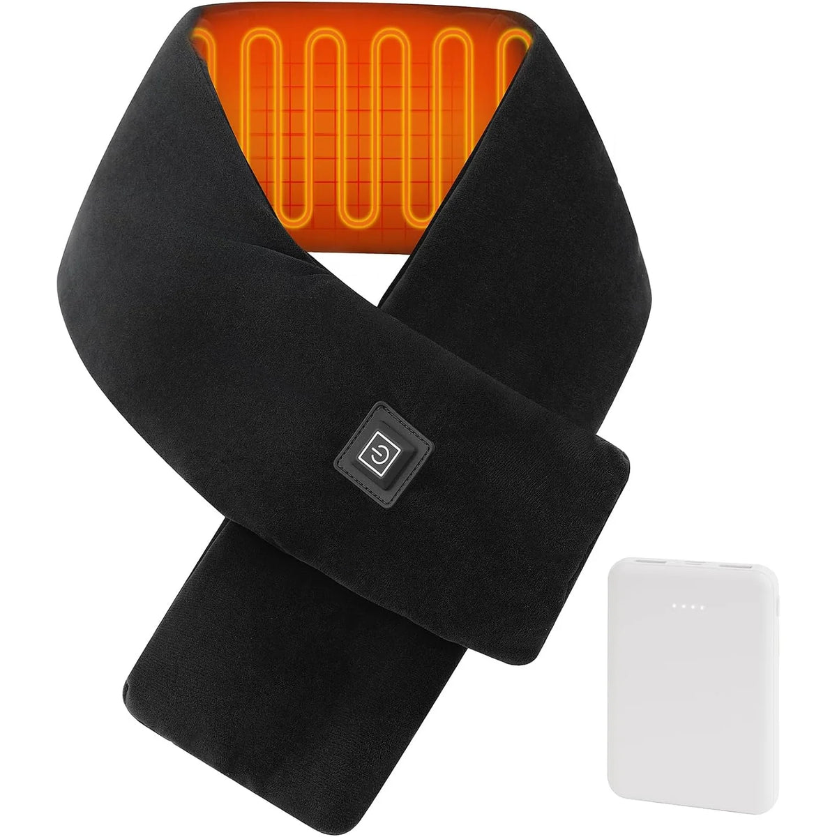 Heated Neck Wrap, Cordless with 5000mAh Power Bank, 3 Heat Levels