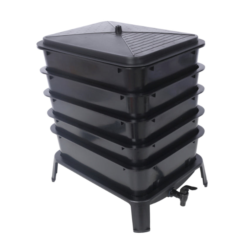 5-Tray Worm Composting Bin Kit with Spigot, 13 Gallon – image 13