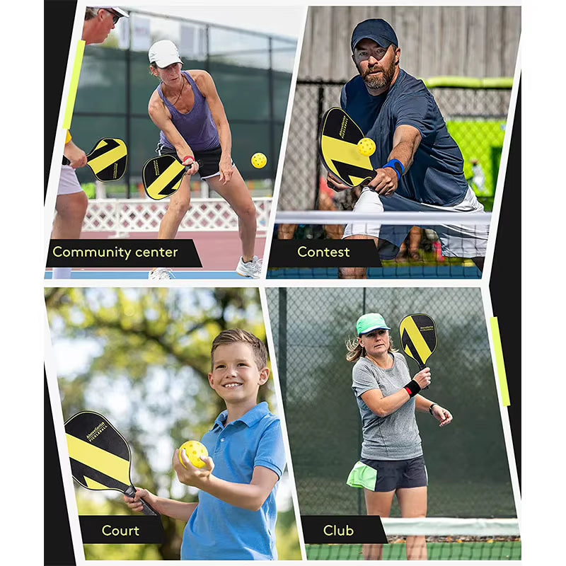 Pickleball Paddles Set with 4 Balls, Covers and Carry Bag – image 7