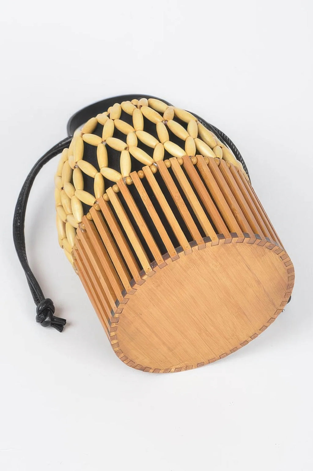 Handmade Bamboo Clutch Bag, Box Style Evening Purse – image 4