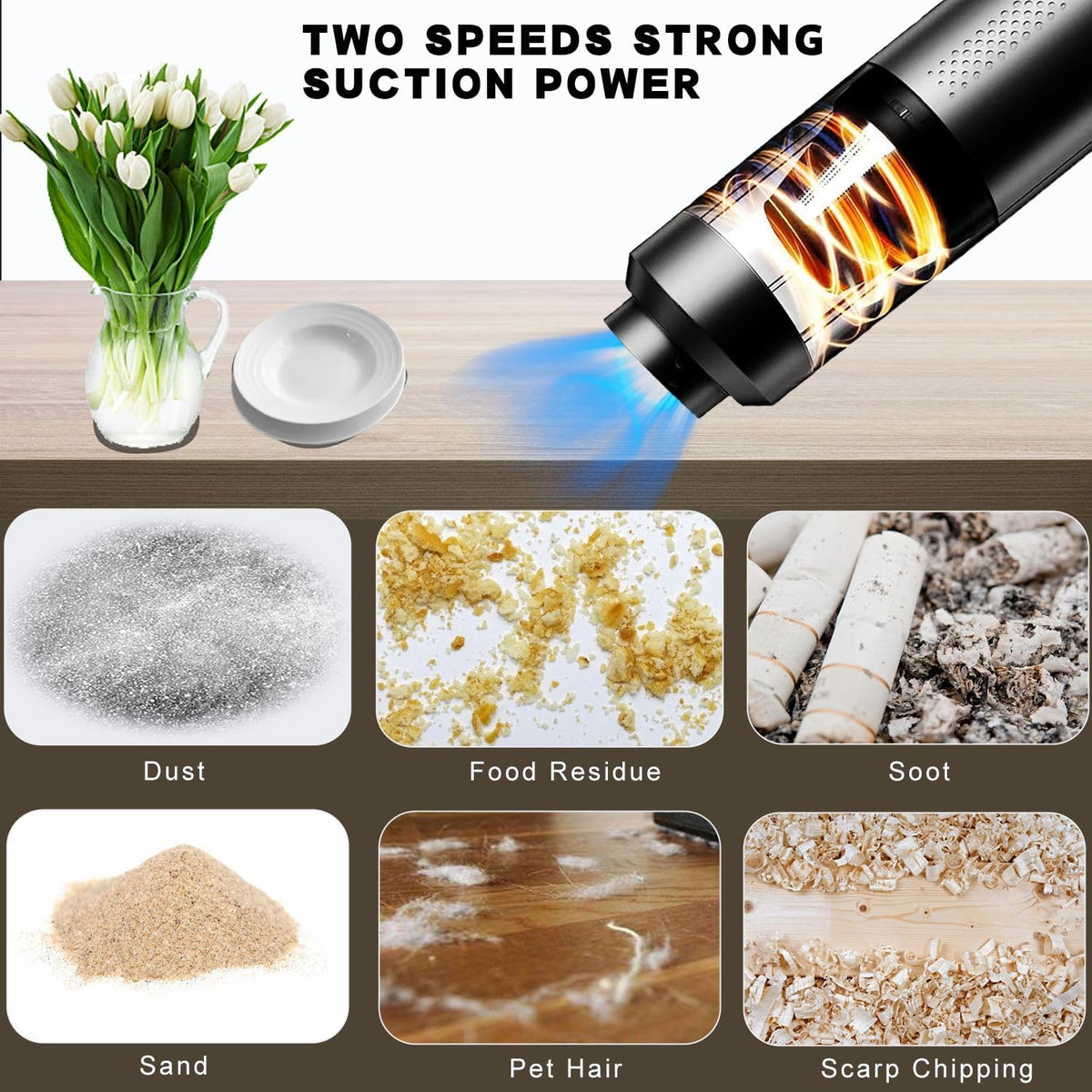 Cordless Car Vacuum – Brushless Handheld, 15000Pa – image 2
