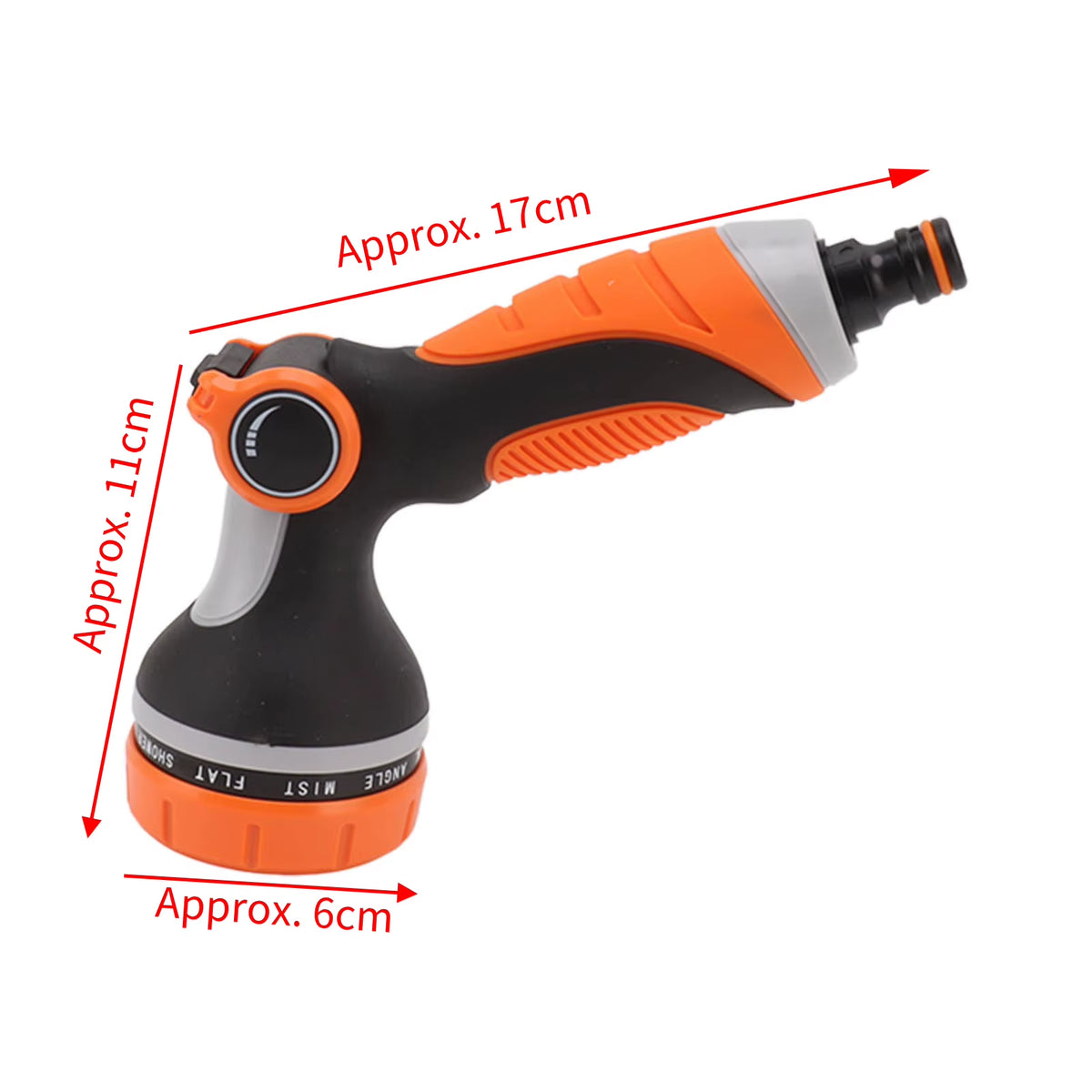 Garden Hose Nozzle - 10-Pattern Thumb Control Sprayer – image 7