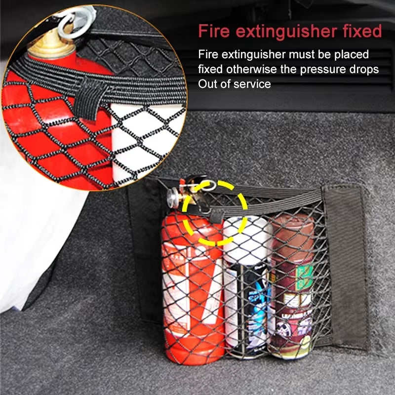 Elastic Mesh Cargo Net Pocket - Car Trunk & Seat Back Organizer – image 4