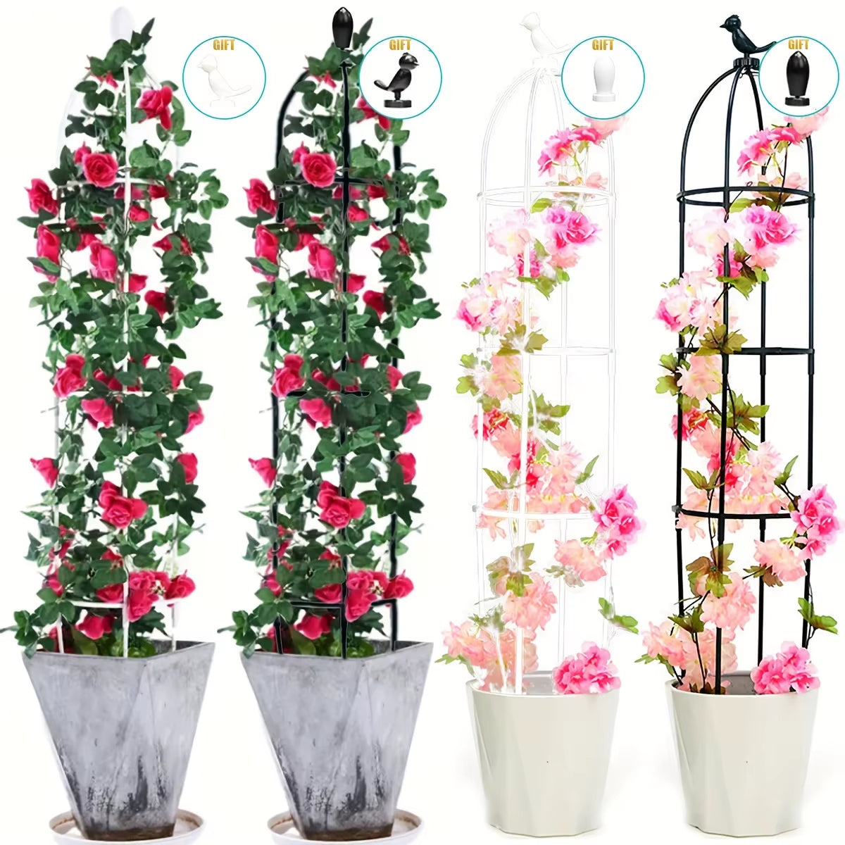 Garden Obelisk Trellis - Tower Plant Support for Climbing Vines – image 2