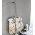 Bathroom Towel Rack for Rolled Towels Wall Mounted Towel Storage Rack for Bathroom Organization Stainless Steel Towel Storage