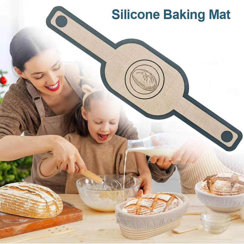 Silicone Bread Sling – Non-Stick Baking Mat with Long Handles – image 2