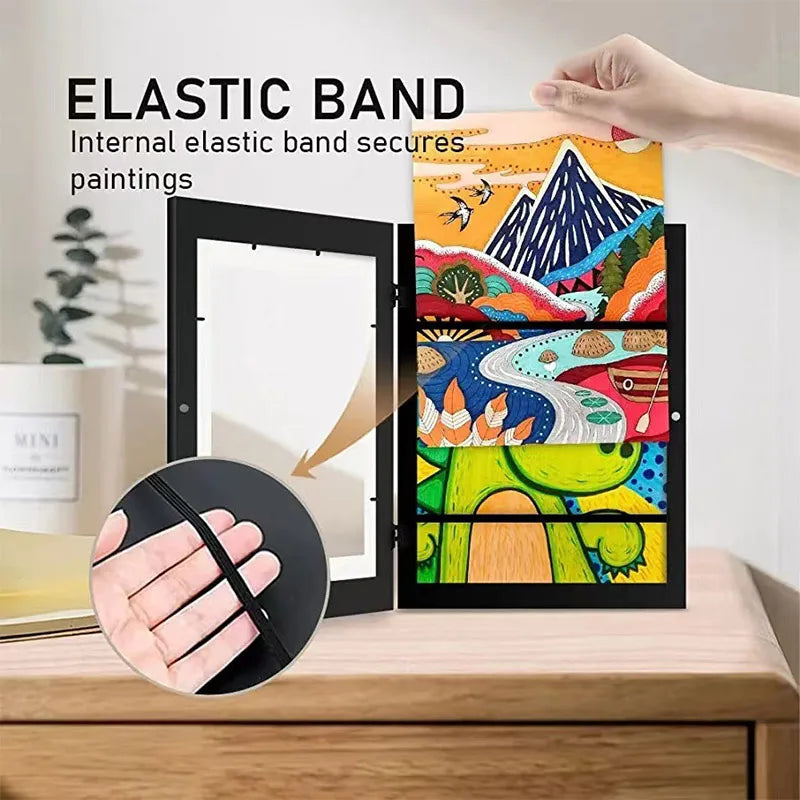 Art Frame A4 Magnetic Front-Opening, Stores 100 Sheets – image 6