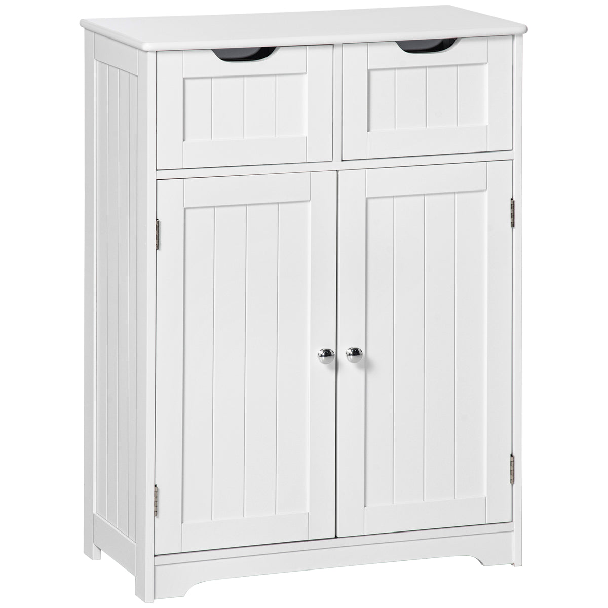 Bathroom Floor Storage Cabinet with 2 Drawers and Adjustable Shelf – image 1