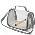 Portable Bird Carrier Bag with Perch Stand, Foldable Travel Cage – image 1
