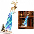 Lighted Reindeer Christmas Shelf Sitter Scene Decor