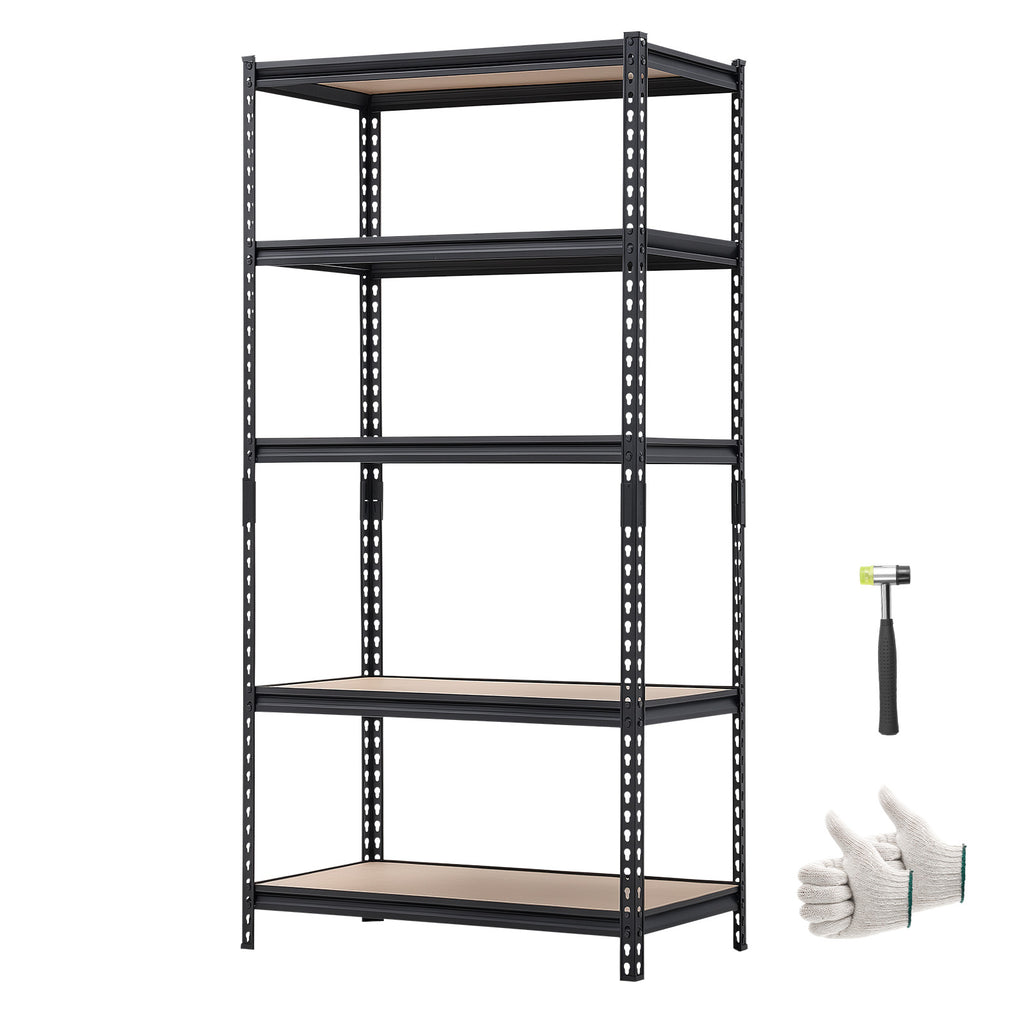 Garage Storage Shelves – 5 Tier Adjustable Metal Rack, 2000 lb