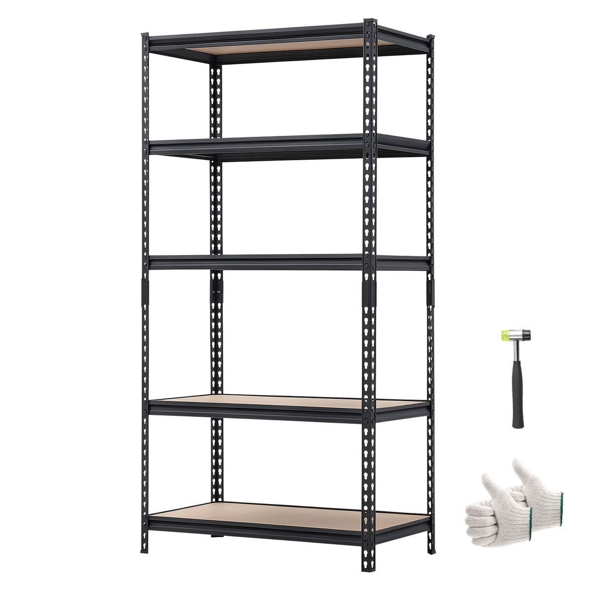 Garage Storage Shelves – 5 Tier Adjustable Metal Rack, 2000 lb