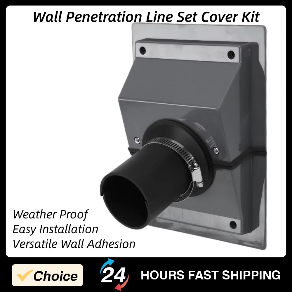 HVAC Wall Penetration Line Set Cover Kit for Mini Split AC