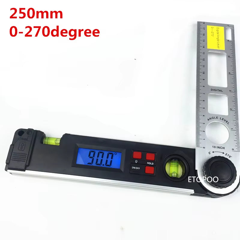 Digital Angle Finder Construction Protractor 0-270 Degree