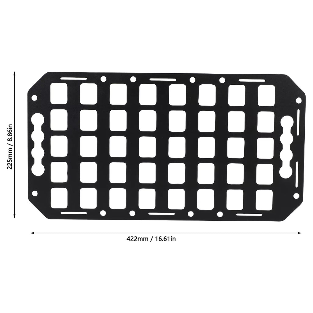 Truck Bed Molle Panel, Aluminum L-Track Gear Organizer – image 3