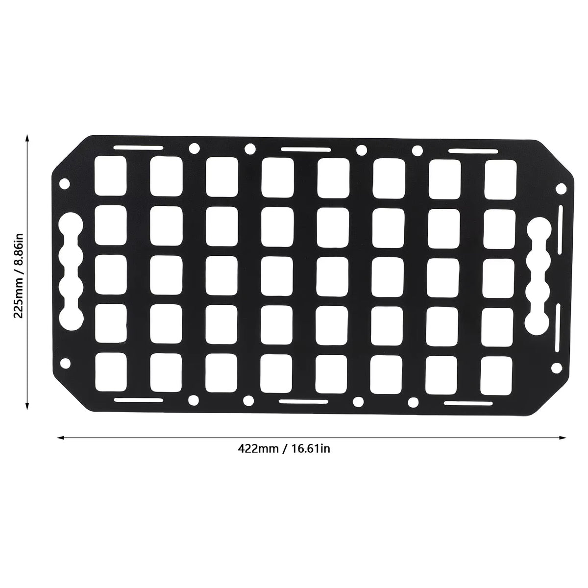 Truck Bed Molle Panel, Aluminum L-Track Gear Organizer – image 3
