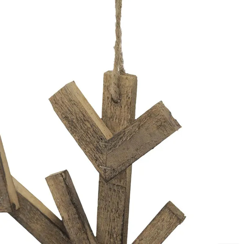 Large Wood Snowflake Ornaments 17.7 In Set of 2 – image 2