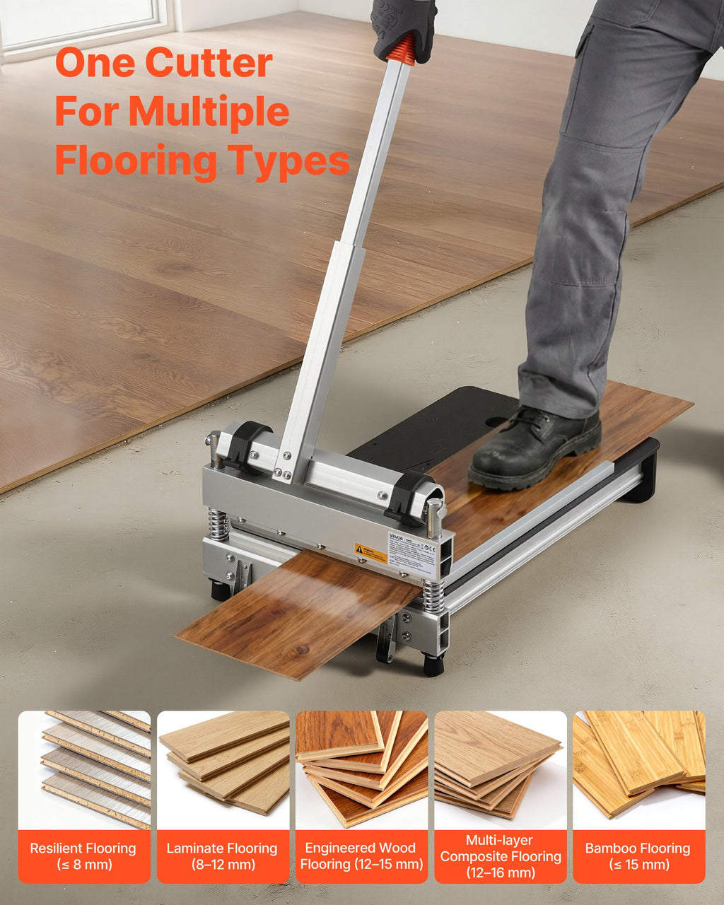 Vinyl Floor Cutter 13 in, Laminate and LVP Plank Cutter – image 3