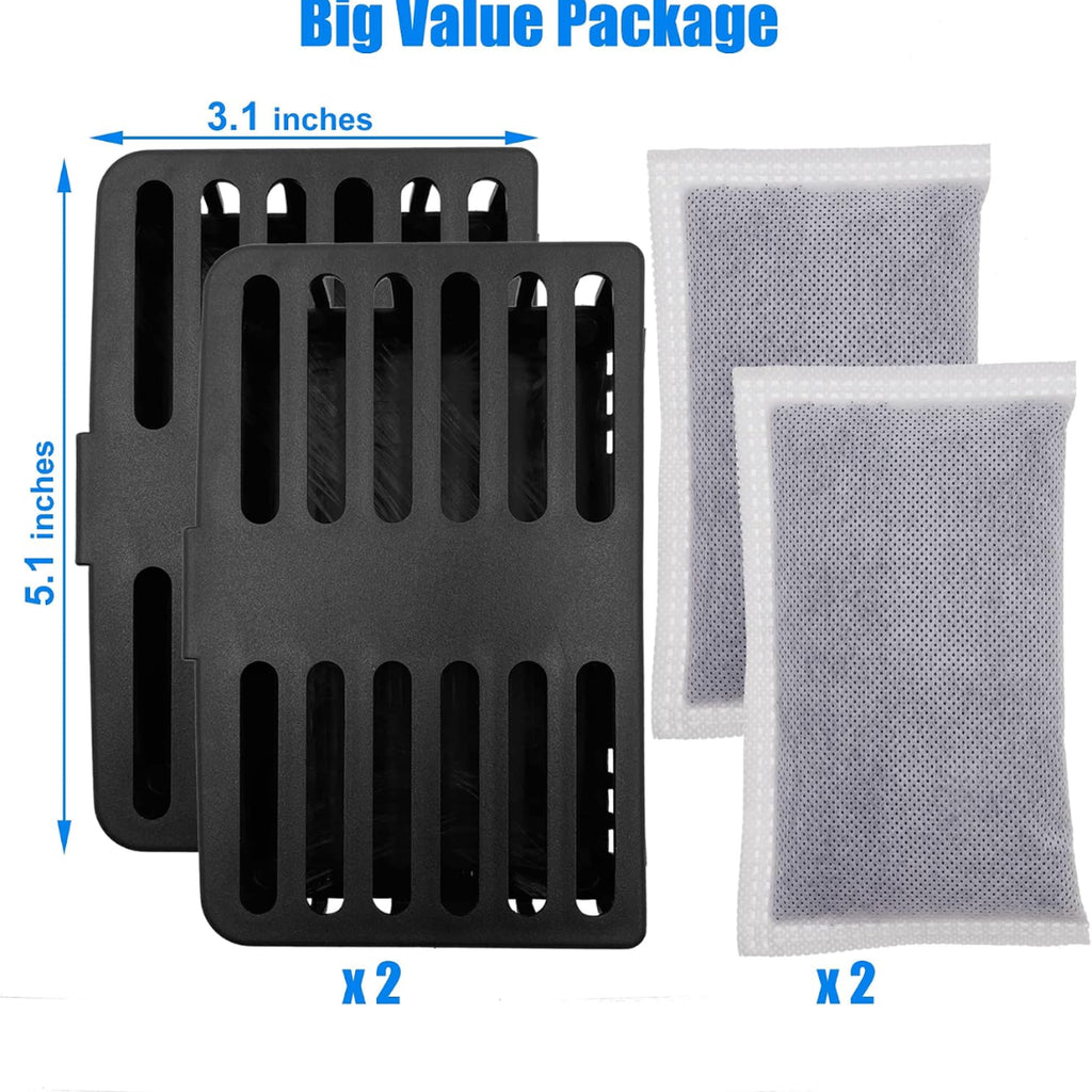 Trash Can Deodorizer Kit, Stick-On Activated Carbon Odor Filters – image 7