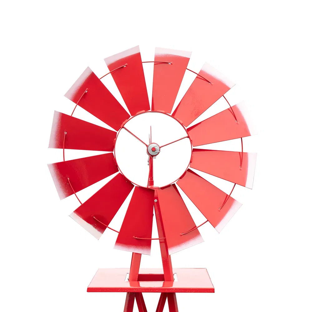 Decorative Garden Windmill 8 Ft, Steel Yard Windmill with Ball Bearing – image 18