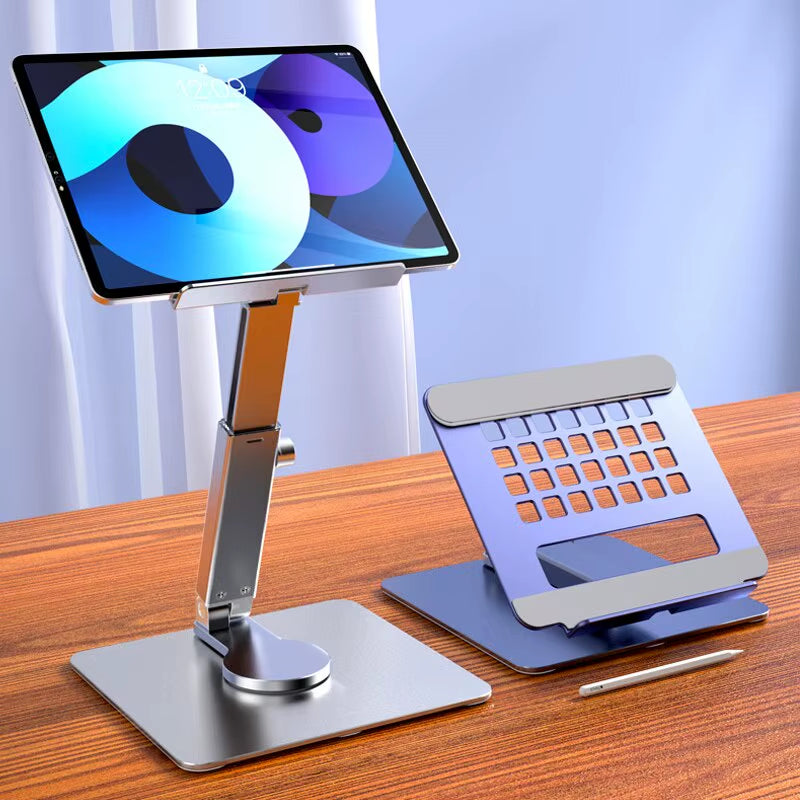 Aluminum Tablet Stand, 360-Degree Rotating Riser 4-14 in – image 2