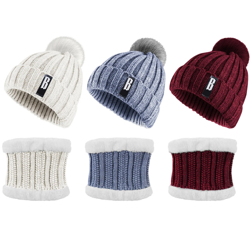 Beanie and Scarf Set, Fleece-Lined Knit Winter Hat & Neck Warmer – image 5