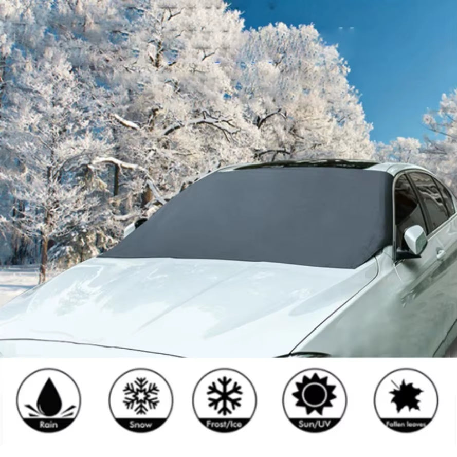 Windshield Snow Cover - Magnetic Frost Guard with Door Flaps – image 5