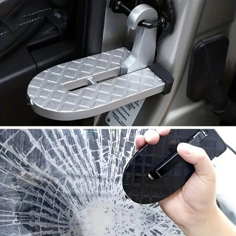 Car Door Step - Foldable Roof Rack Access Pedal, Aluminum