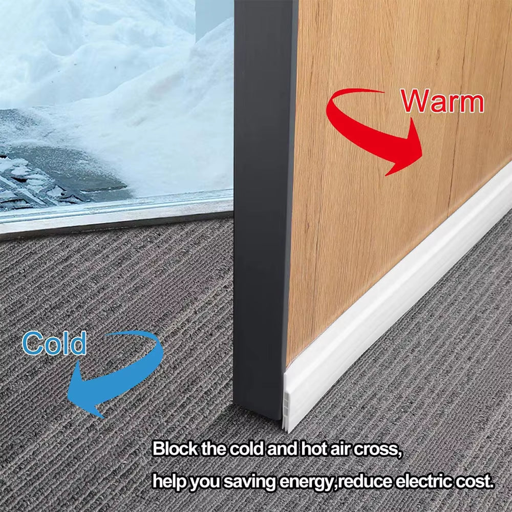 Door Draft Stopper – 39 in Under Door Seal Weather Stripping – image 6