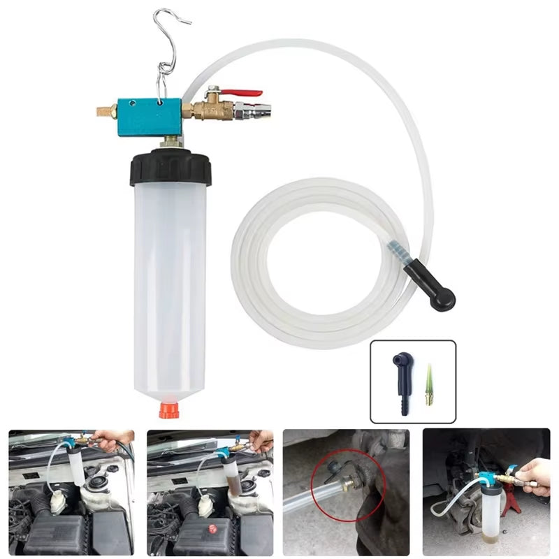 Brake Bleeder, Pneumatic One-Person Brake Fluid Vacuum Tool – image 2