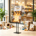 Double-Sided Adjustable Poster Stand, Floor Sign Holder up to 75 Inch